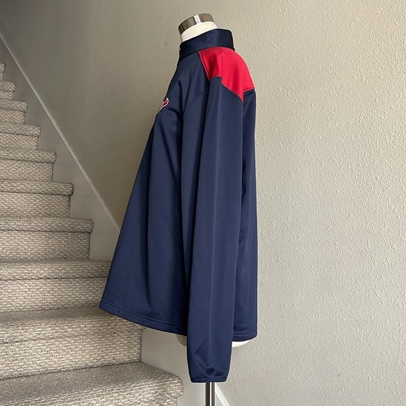 NFL Team Apparel Sz L Men’s Texan Half-zip Lightweight Jacket - Picture 5 of 11